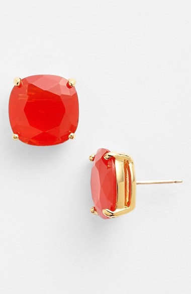 Electric Red Mini 3-stone Single Stud Earring – Hi June Parker