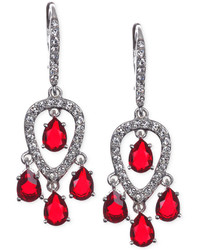 Judith Jack Sterling Silver Crystal And Cubic Zirconia Small Chandelier Earrings