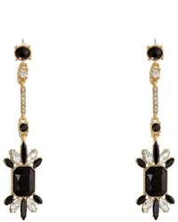 GUESS Stone Cluster On Stick Linear Drop Earrings