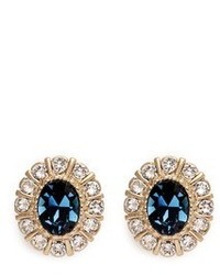 Givenchy Swarovski Crystal Pav Magnetic Earrings