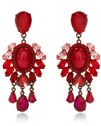 Vickisarge Red Adele Earrings Red