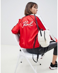 Karl Lagerfeld Varsity Jacket With Embellished Logo