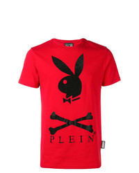 Philipp Plein X Playboy Logo Crystal T Shirt