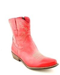 Boutique 9 Jolisa Red Boots Ankle Leather Fashion Ankle Boots