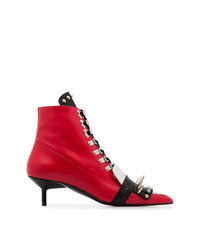 MARQUES ALMEIDA Marquesalmeida Red Spiked Ankle Boots