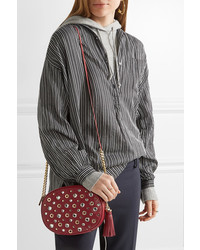 MICHAEL Michael Kors Michl Michl Kors Ginny Embellished Textured Leather Shoulder Bag