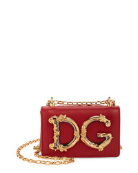 Dolce & Gabbana Micro D G Girls Leather Crossbody Bag