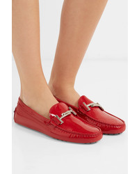 Tod's Gommino Embellished Patent Leather Loafers