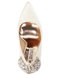 Badgley Mischka Gorgeous Crystal Embellished Pointy Toe Pump