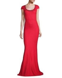 St. John Sequin Embellished Rumba Knit Gown