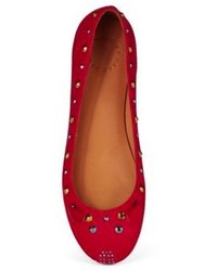Marc by Marc Jacobs Stud Accented Animal Flats