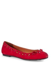 Marc by Marc Jacobs Stud Accented Animal Flats