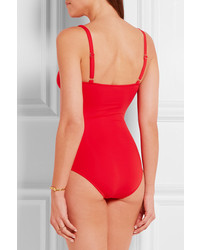 Melissa Odabash Tuscany Embellished Swimsuit Red