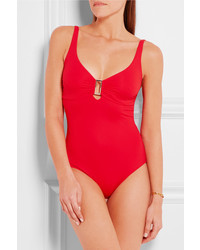 Melissa Odabash Tuscany Embellished Swimsuit Red