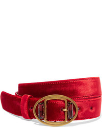 Red Embellished Waist Belt