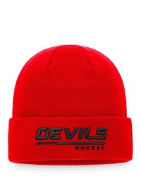 FANATICS Branded Red New Jersey Devils Authentic Pro Locker Room Cuffed Knit Hat At Nordstrom