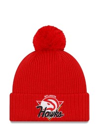 New Era Red Atlanta Hawks 2021 Nba Tip Off Team Color Pom Cuffed Knit Hat At Nordstrom
