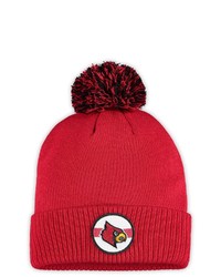 adidas Red Louisville Cardinals Sideline Coaches Cuffed Knit Hat With Pom At Nordstrom