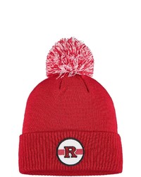 adidas Scarlet Rutgers Scarlet Knights Sideline Coaches Cuffed Knit Hat With Pom At Nordstrom