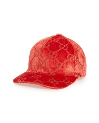 Red Embroidered Cap