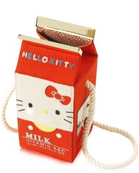 Olympia Le-Tan Face Cotton Milk Box Shoulder Bag
