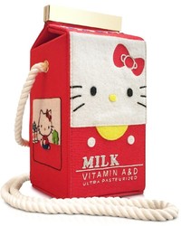 Olympia Le-Tan Face Cotton Milk Box Shoulder Bag