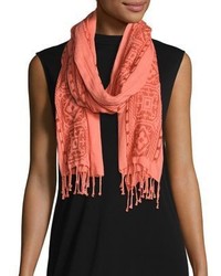 Eileen Fisher Organic Cotton Embroidered Scarf