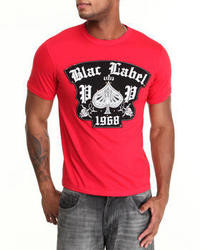 Red Embroidered Crew-neck T-shirt