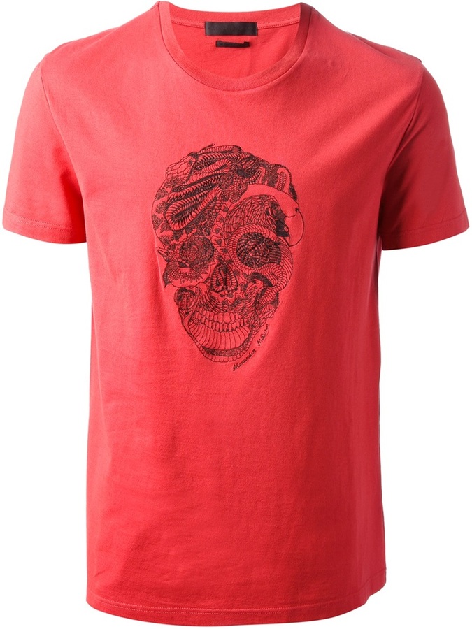Alexander McQueen Embroidered Skull T Shirt | Where to buy & how to wear