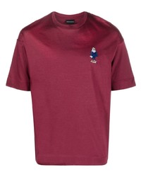 Emporio Armani Embroidered Logo Short Sleeve T Shirt