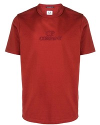 C.P. Company Logo Embroidered Cotton T Shirt