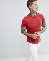 Ascend Muscle Fit Basic T Shirt With Curved Hem