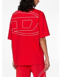 Diesel Oval D Logo Embroidered T Shirt
