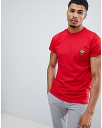 New Look T Shirt With Fries Embroidery In Red