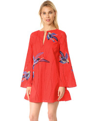 Tanya Taylor Bird Embroidered Jackie Dress