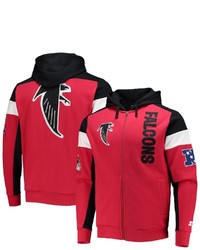 STARTE R Redblack Atlanta Falcons Extreme Throwback Full Zip Hoodie At Nordstrom