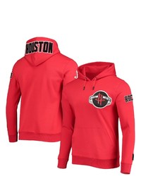 PRO STANDARD Red Houston Rockets Chenille Team Pullover Hoodie