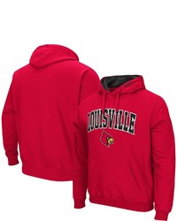 Colosseum Red Louisville Cardinals Arch Logo 30 Pullover Hoodie