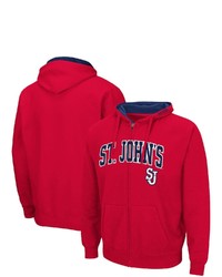 Colosseum Red St Johns Red Storm Arch Logo 30 Full Zip Hoodie