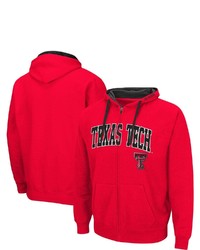 Colosseum Red Texas Tech Red Raiders Arch Logo 20 Full Zip Hoodie