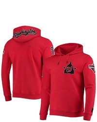 PRO STANDARD Red Washington Nationals Team Logo Pullover Hoodie