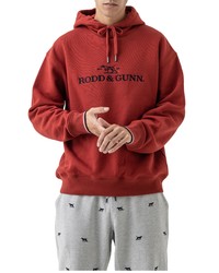 Rodd & Gunn Stanley Regular Fit Embroidered Hoodie In Paprika At Nordstrom