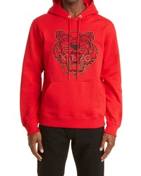 Kenzo Year Of The Tiger Organic Cotton Hoodie In Medium Red At Nordstrom