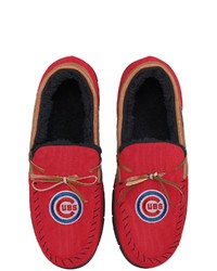 FOCO Chicago Cubs Corduroy Moccasin Slippers