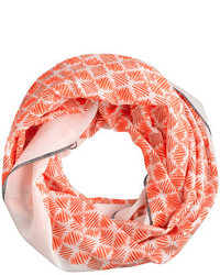 Red Embroidered Lightweight Scarf
