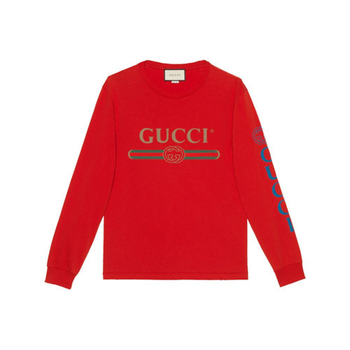 Smøre vogn Blossom Gucci Logo T Shirt With Dragon, $479 | farfetch.com | Lookastic