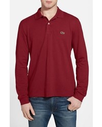 Lacoste Classic Fit Long Sleeve Pique Polo