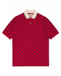Gucci Gg Embroidered Polo Shirt