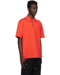 Lanvin Red Embroidered Polo
