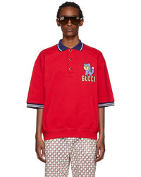 Gucci Red Patch Polo